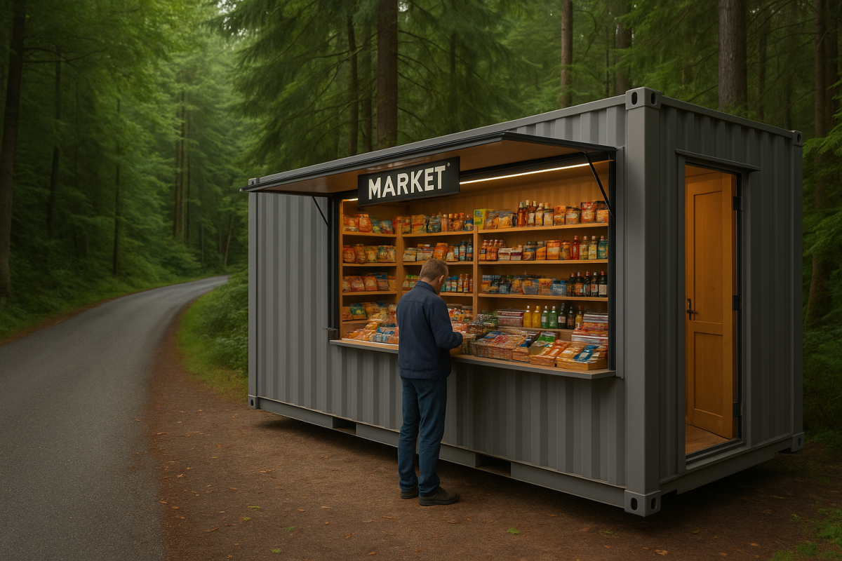 مارکت قابل حمل در طبیعت