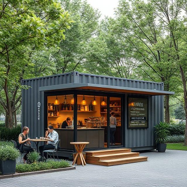 کافه کانکسی در محیط پارک