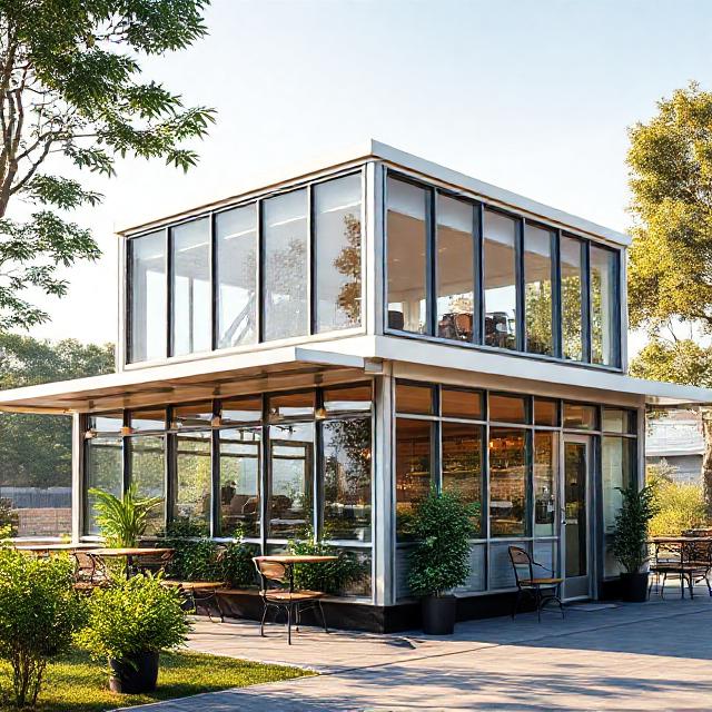 فلزات سبک در کافه‌های پیش‌ساخته مدولار